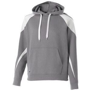 Holloway 229646 - Youth Prospect Hoodie Charcoal Heather/White