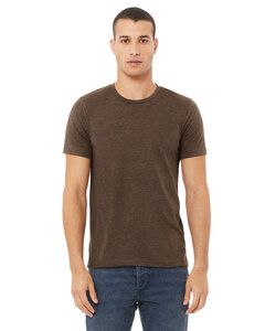 BELLA+CANVAS B3001CVC - Unisex Heather CVC Short Sleeve Tee Heather Brown