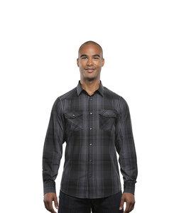Burnside BN8206 - Adult Long Sleeve Western Plaid Shirt