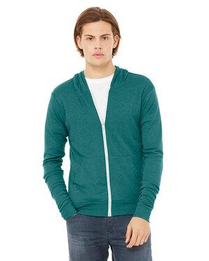 BELLA+CANVAS B3939 - Unisex Triblend Full-Zip Lightweight Hoodie