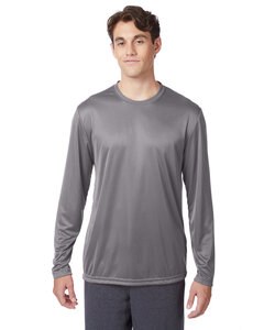 Hanes 482L - Adult Cool DRI® with FreshIQ Long-Sleeve Performance T-Shirt Graphite