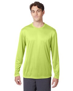 Hanes 482L - Adult Cool DRI® with FreshIQ Long-Sleeve Performance T-Shirt Safety Green