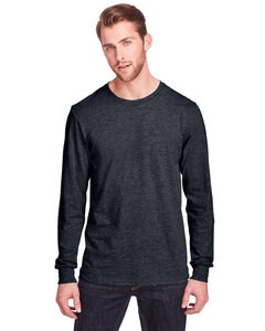 Fruit of the Loom IC47LSR - Adult ICONIC Long Sleeve T-Shirt Black Ink Heathr