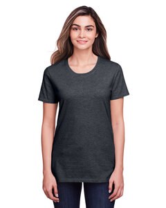 Fruit of the Loom IC47WR - Ladies ICONIC T-Shirt Black Ink Heathr