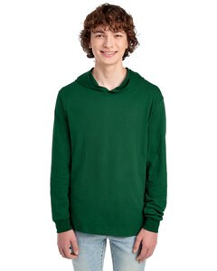 Fruit of the Loom 4930LSH - Men's HD Cotton Jersey Hooded T-Shirt Forest Green