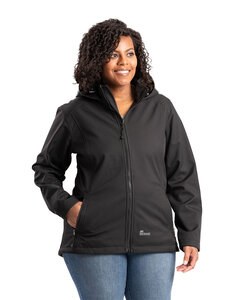 Berne WJS303 - Ladies Highland Softshell Jacket Black