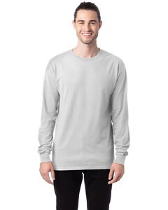 ComfortWash by Hanes GDH200 - Unisex Garment-Dyed Long-Sleeve T-Shirt White