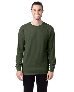 ComfortWash by Hanes GDH200 - Unisex Garment-Dyed Long-Sleeve T-Shirt Moss