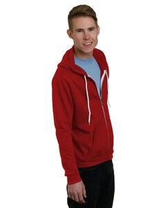 Bayside BA875 - Unisex Full-Zip Fashion Hooded Sweatshirt Cardinal