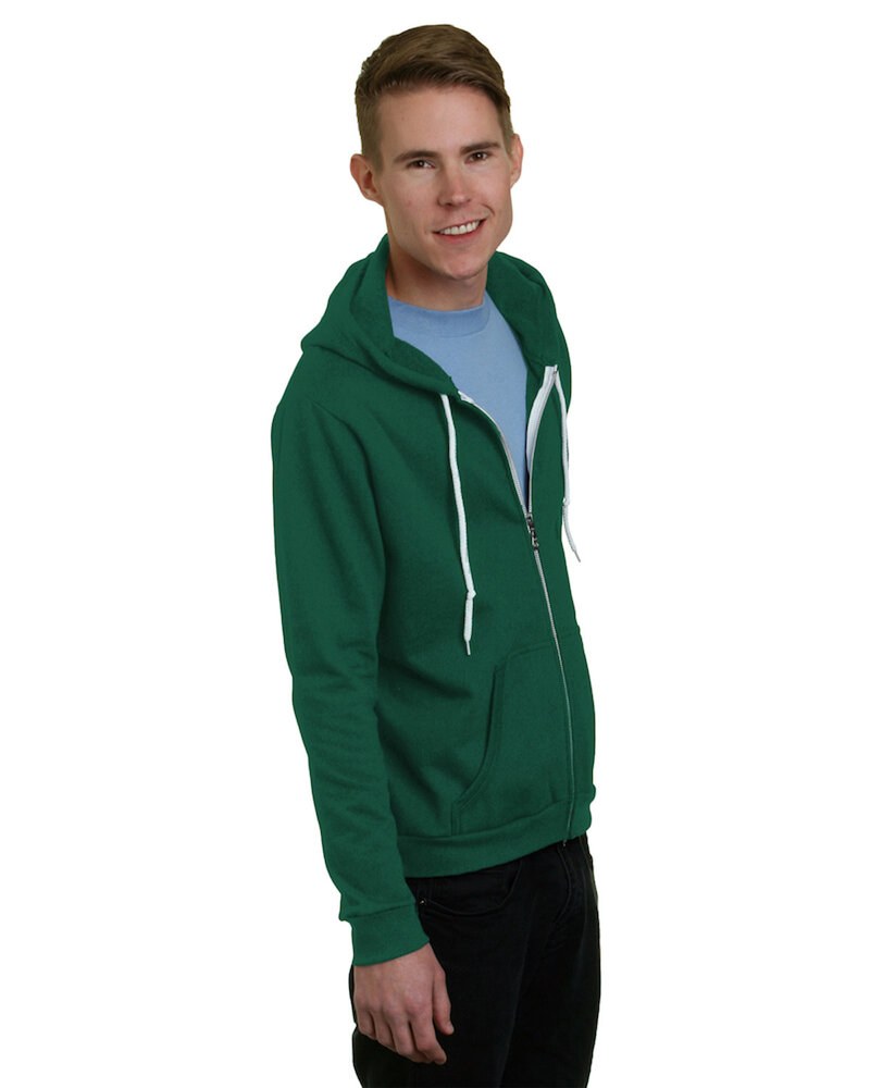 Bayside BA875 - Unisex Full-Zip Fashion Hooded Sweatshirt