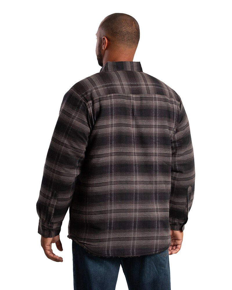 Berne SH77 - Men's Heartland Sherpa-Lined Flannel Shirt Jacket