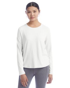Champion CHP140 - Ladies Cutout Long Sleeve T-Shirt White
