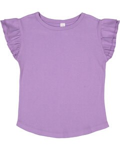 Rabbit Skins 3339 - Toddler Flutter Sleeve T-Shirt Lavender