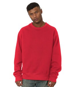 Bayside 4025 - Men's Super Heavy Oversized Crewneck Sweatshirt Red