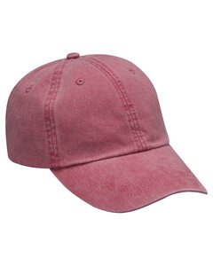 Adams ACEP101 - Cotton Twill Essentials Pigment-Dyed Cap Nautical Red