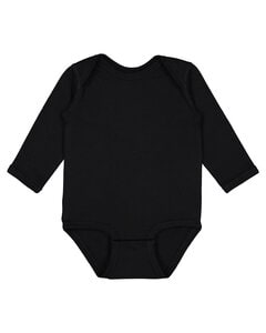 Rabbit Skins 4421RS - Infant Long Sleeve Jersey Bodysuit Black