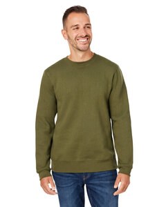 J. America 8424JA - Unisex Premium Fleece Sweatshirt Military Green