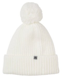 J. America 5009JA - Swap-a-Pom Knit Hat White