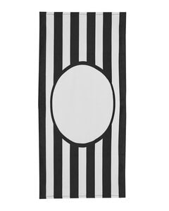 Carmel Towel Company C3060PF - Print Friendly College Stripe Towel Black