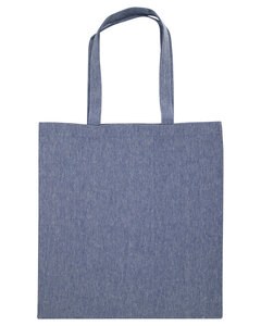 Liberty Bags 8860R - Nicole Recycled Cotton Canvas Tote Heather Med Blue