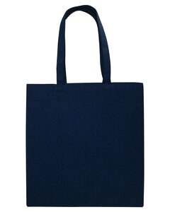 OAD OAD113R - Midweight Recycled Cotton Canvas Tote Bag Heather Navy