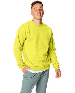 Hanes P1607 - Unisex Ecosmart® Crewneck Sweatshirt Safety Green