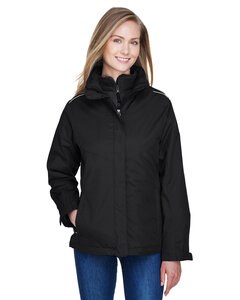 CORE365 78205 - Ladies Region 3-in-1 Jacket with Fleece Liner Black