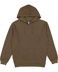 LAT 6926 - Adult Pullover Fleece Hoodie Military Green