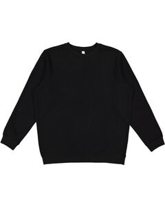 LAT 6925 - Unisex Elevated Fleece Sweatshirt Black
