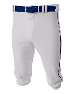 A4 NB6003 - Youth Baseball Knicker Pant White/Navy