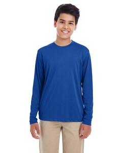 UltraClub 8622Y - Youth Cool & Dry Performance Long-Sleeve Top Royal