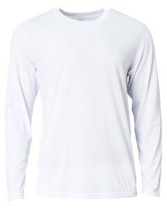 A4 NB3029 - Youth Long Sleeve Softek T-Shirt White