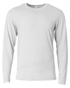 A4 NB3029 - Youth Long Sleeve Softek T-Shirt Silver