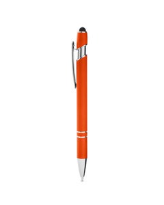 CORE365 CE052 - Rubberized Aluminum Click Stylus Pen Campus Orange