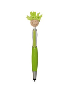 MopToppers PL-1785 - Multicultural Screen Cleaner With Stylus Pen Lime Green