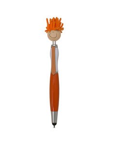 MopToppers PL-1785 - Multicultural Screen Cleaner With Stylus Pen Orange
