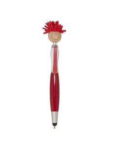 MopToppers PL-1785 - Multicultural Screen Cleaner With Stylus Pen Red