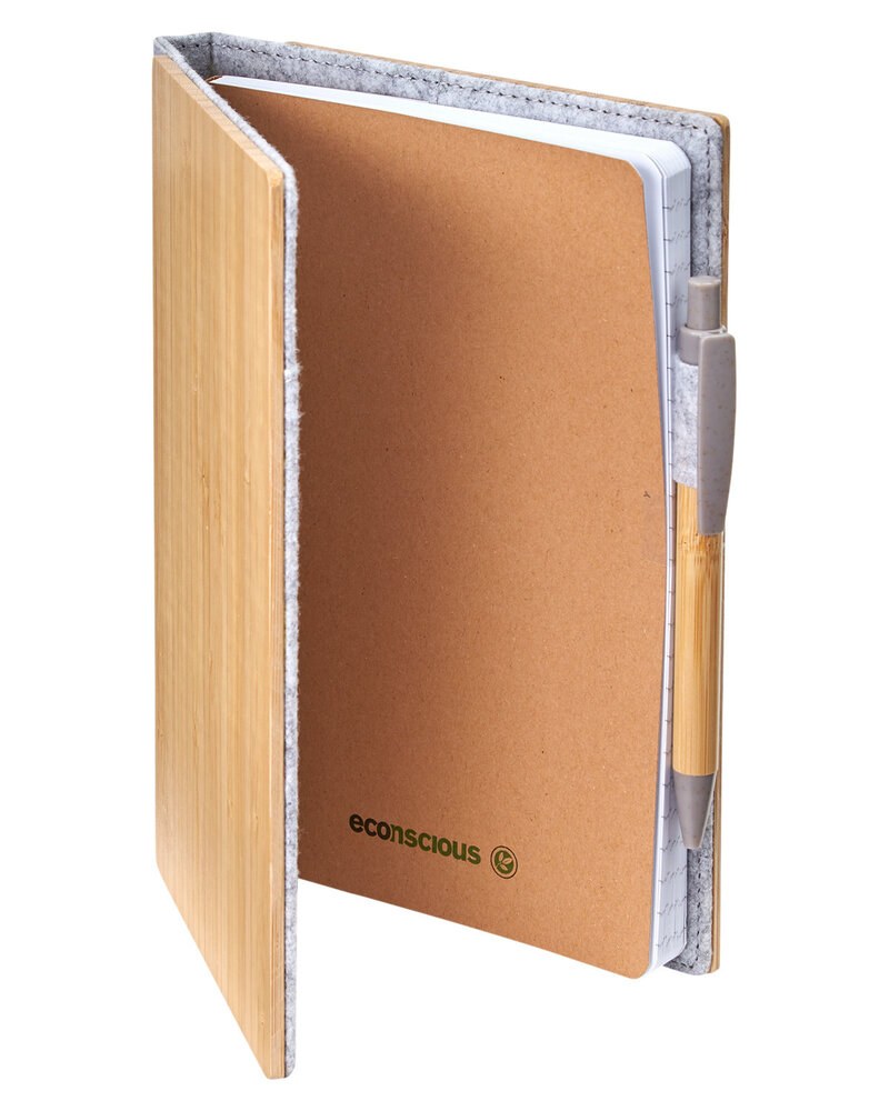 econscious EC9802 - Grove Refillable Bamboo Notebook & Pen