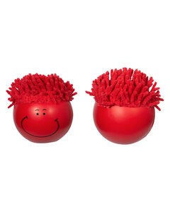 MopToppers PL-1686 - Smiling Solid Color Stress Ball Red