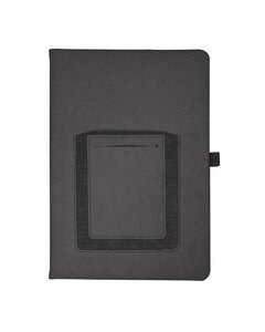 Leeman LG-9386 - Roma Journal With Phone Pocket Black