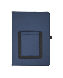 Leeman LG-9386 - Roma Journal With Phone Pocket Navy Blue