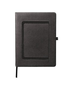 Leeman LG101 - Roma Journal With Horizontal Phone Pocket Black