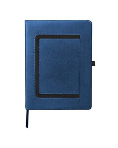 Leeman LG101 - Roma Journal With Horizontal Phone Pocket Navy Blue