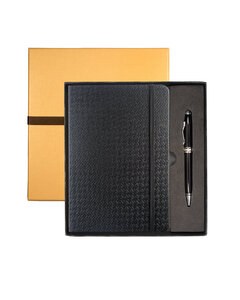 Leeman LG-9264 - Tuscany Textured Journal And Executive Stylus Pen Set