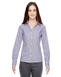 Ash City North End 78690 - Precise Ladies Wrinkle Free 2-Ply 80’S Cotton Dobby Taped Shirt