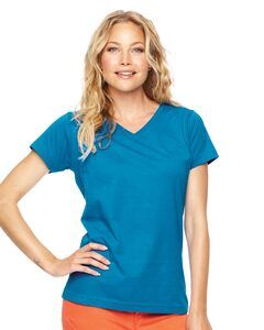 LAT 3507 - Ladies Fine Jersey V-NeckT-Shirt