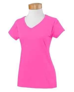 Gildan G64VL - Softstyle® Ladies 4.5 oz. Junior Fit V-Neck T-Shirt