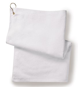 Anvil T68G - Towels Plus By Deluxe Hemmed Hand Towel With Corner Grommet And Hook