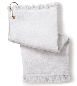 Anvil T60G - Towels Plus By Fringed Fingertip Towel With Corner Grommet And Hook