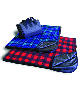 Alpine 8702 - FLEECE/NYLON PLAID PICNIC BLANKET